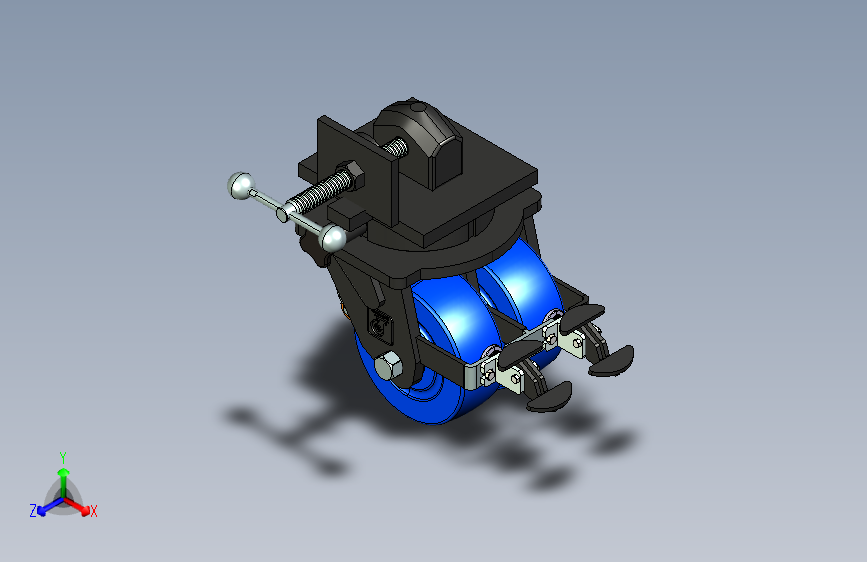 NC尼龙集装箱轮脚轮_8×3