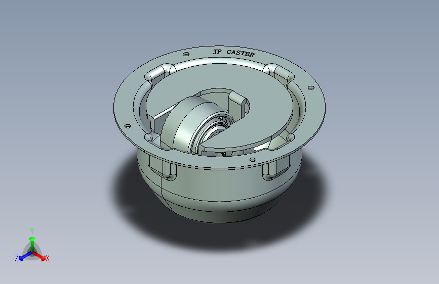 2822-MMB-NY（98mm总高免维护飞机轮）脚轮_98