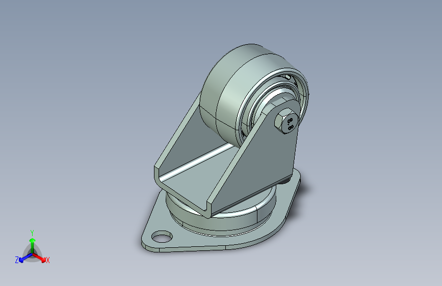 E2822-01-NY（58mm-轮子96mm总高机场轮）脚轮_58