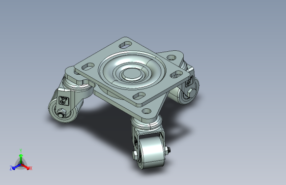 PU三角轮脚轮_35