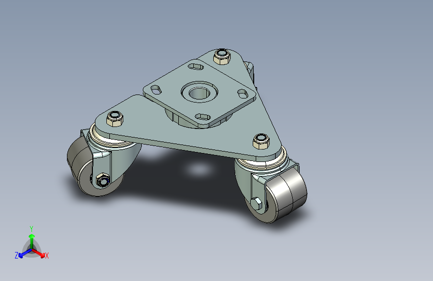 载重600kgs三角轮 2.5寸脚轮_600