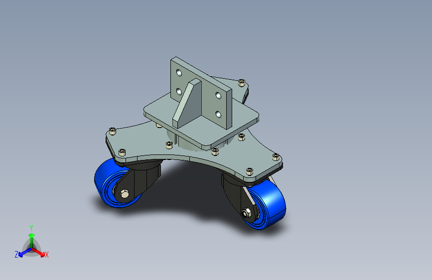 载重800kgs  三角轮（超重型则装安装）4寸脚轮_800