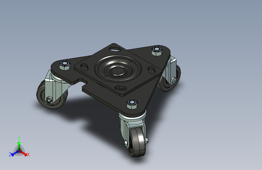 载重150kgs  三角轮脚轮_150
