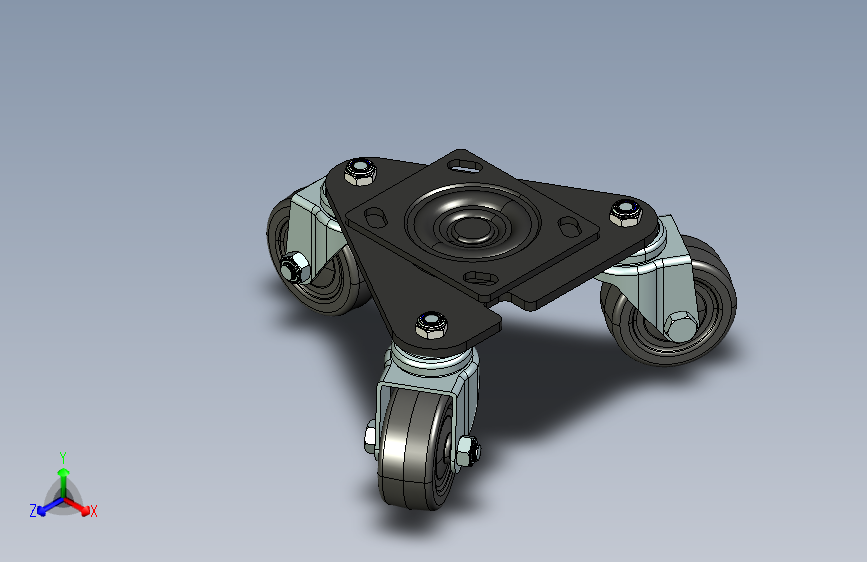 载重180kgs三角轮3寸脚轮_180 (1)