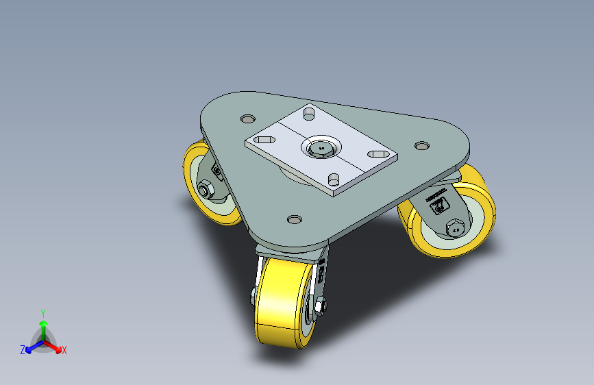 载重2500kgs三角轮 5寸脚轮_2500