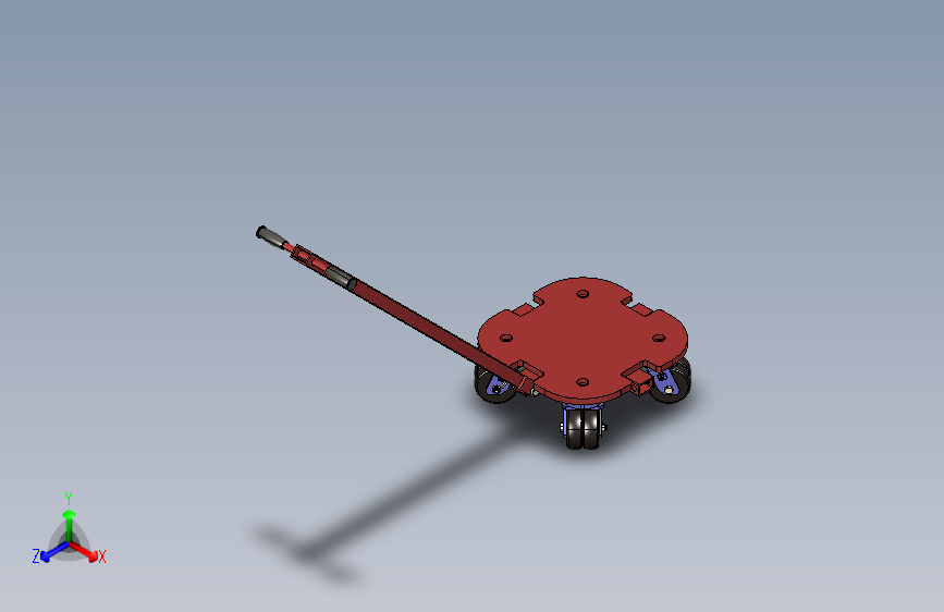 载重5000kgs  5x1.5（4轮组乌龟轮车）+拖拉手柄脚轮_10000