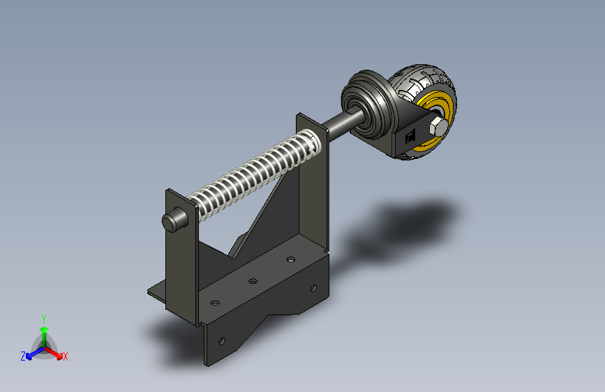 3寸镀金塑芯烽火蝴蝶架活动门轮脚轮_3寸右
