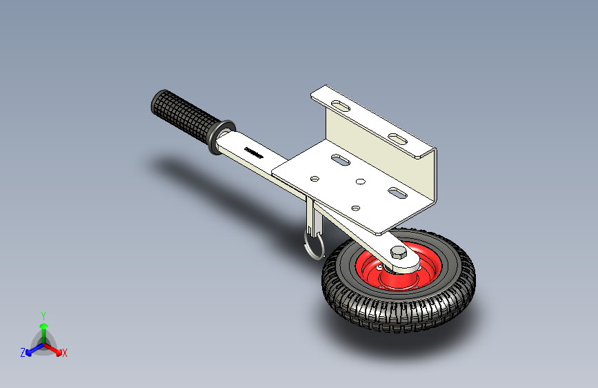 足球门轮脚轮_8寸左