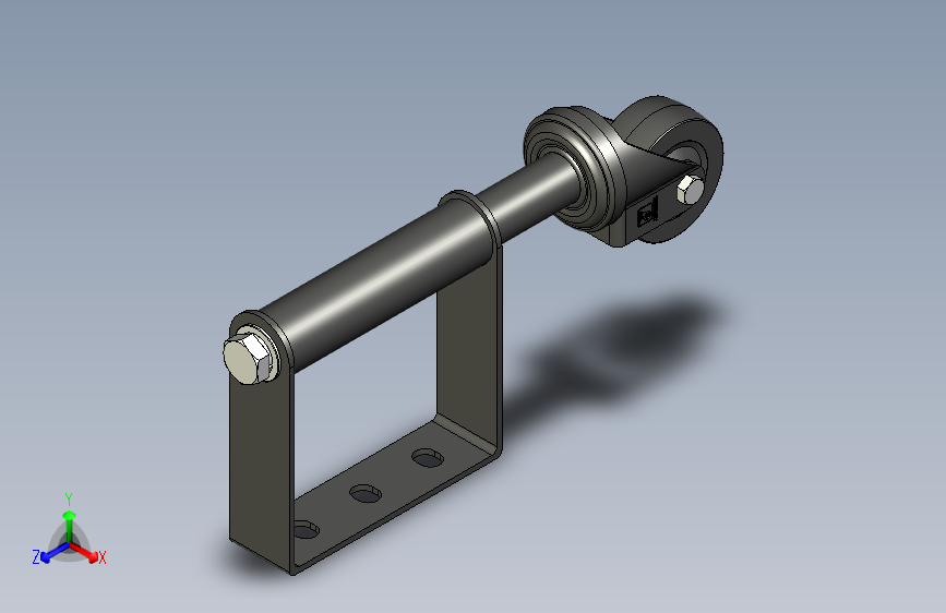 2寸_三孔U型架活动门轮脚轮_2寸硬橡胶