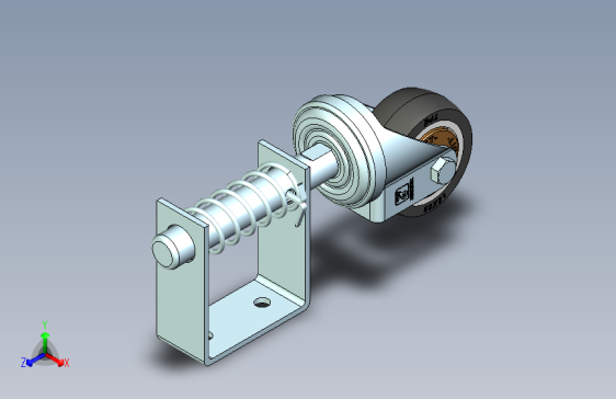 2寸TPR-U型架活动门轮脚轮_2