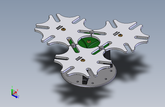 多轮式同步运动槽轮机构