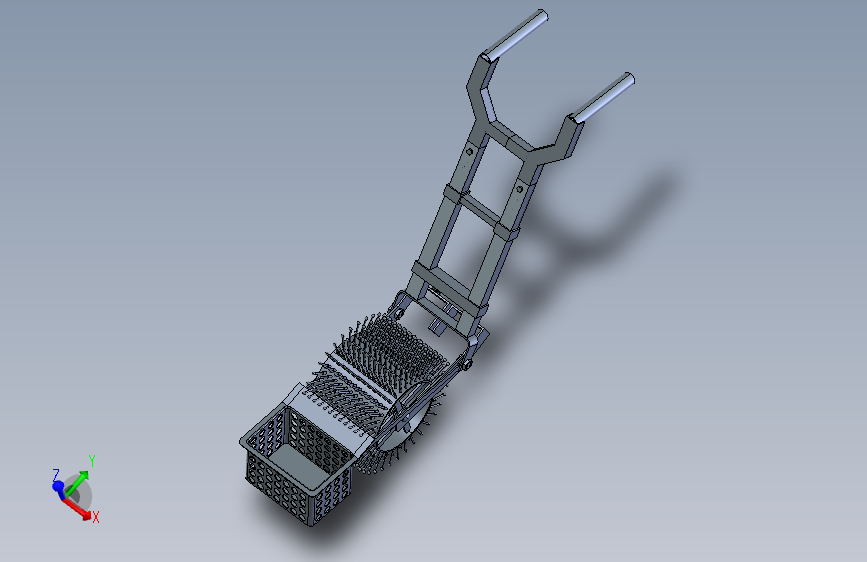 松散果实收集器结构 STP