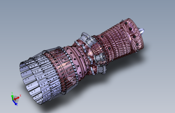 喷气发动机  STEP格式