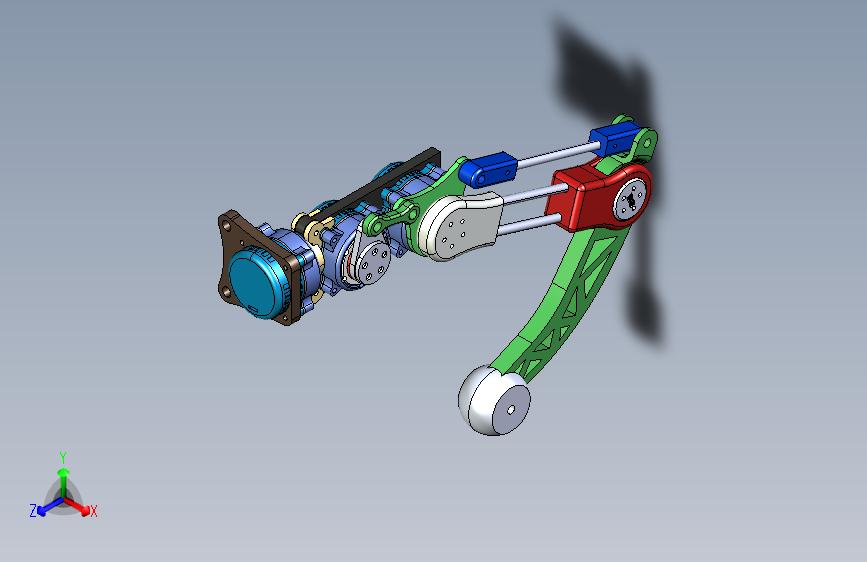 四足机器人的机械腿概念设计