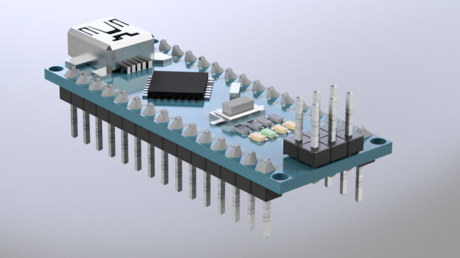 Arduino Nano 3D模型