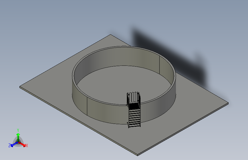 不锈钢1.4404户外楼梯用于仓库入口