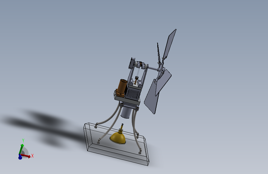 斯特林发动机驱动风扇