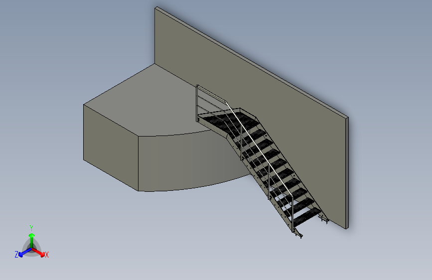 Escalera- 楼梯- 铝制镀锌户外梯 通向露台