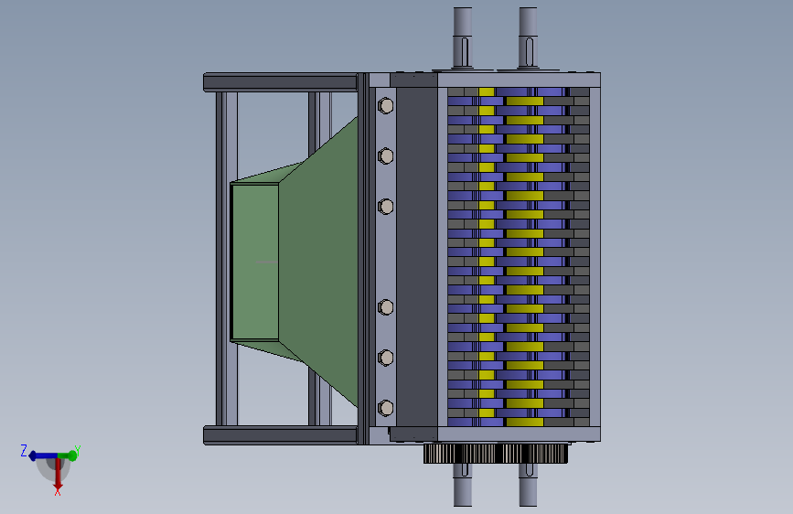 塑料粉碎机 – 完整的SolidWorks装配图
