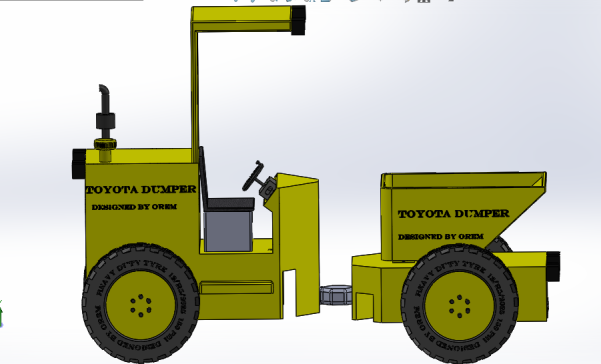 丰田自卸车，载重能力为1吨