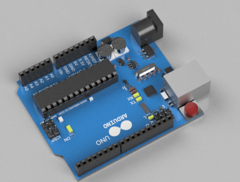 Arduino Uno（非准确模型，仅是视觉效果）