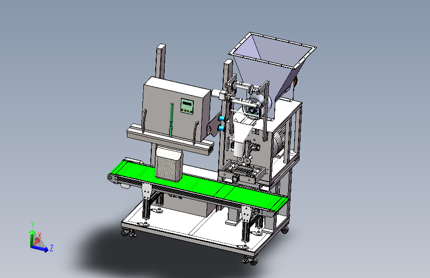 毕设-大米包装机-三维SW+二维CAD