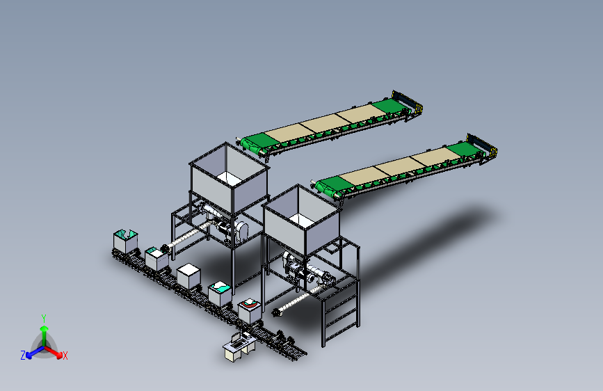 矿山原料输送与分装系统