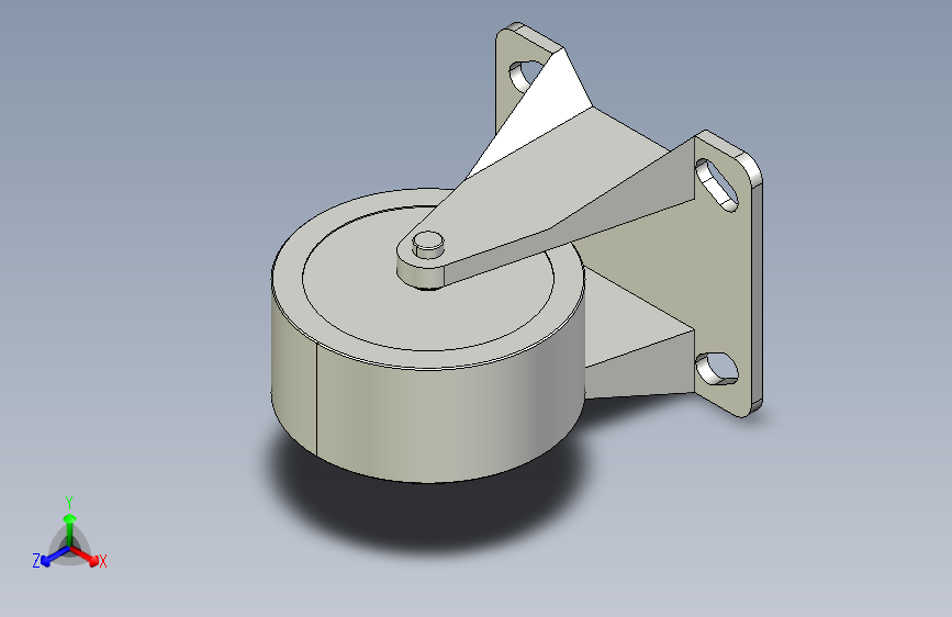 脚轮-重载固定型-带轴承型_KVTH100-U