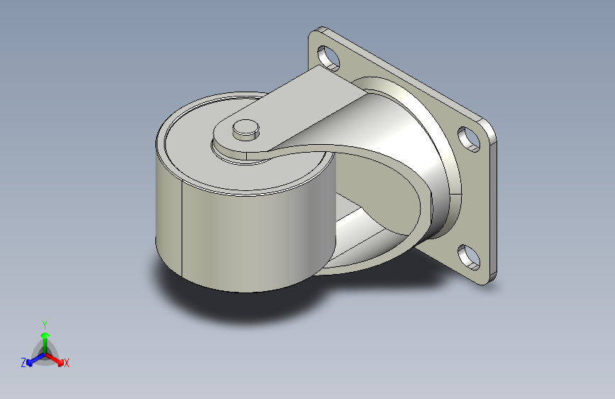 脚轮-低矮中载平底活动型_KVJSH75