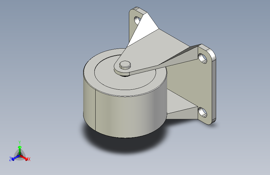 脚轮-低矮中载固定型_KVTS75