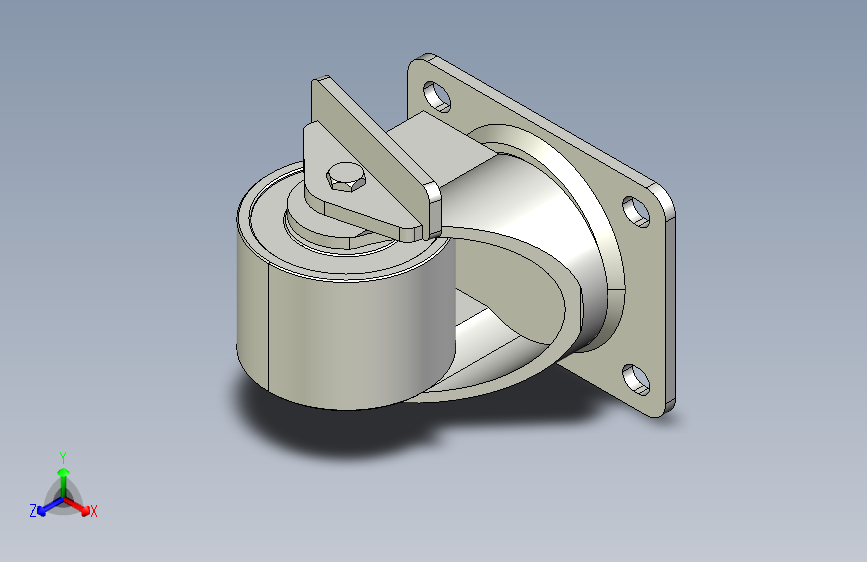 脚轮-低矮中重载平底活动型_KVJSB63