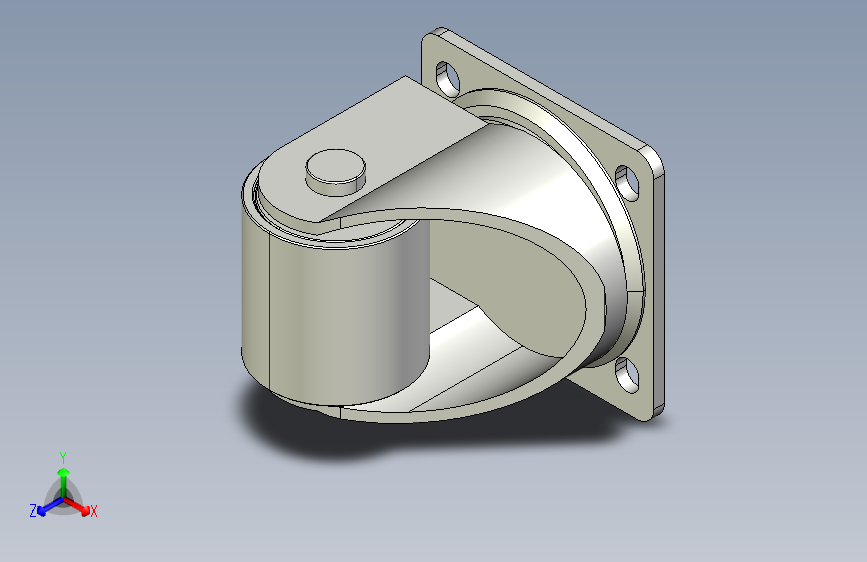 脚轮-低矮重载平底活动型_KVJA63-U