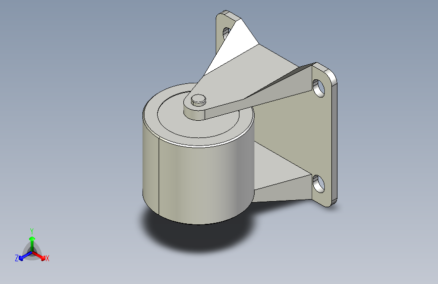 脚轮-低矮重载固定型_KVTA75-U