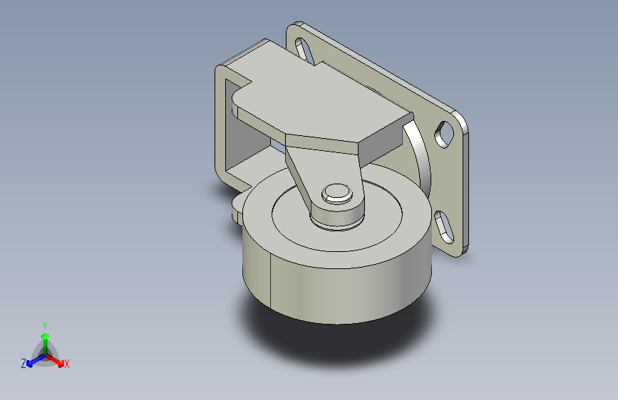 脚轮-牵引轮-固定型_KVTQ125-R