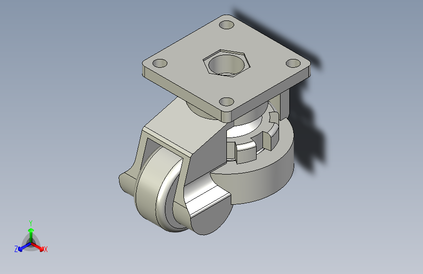福马轮  重载型  平底活动型·螺杆活动型_HCAAA-40-NJ