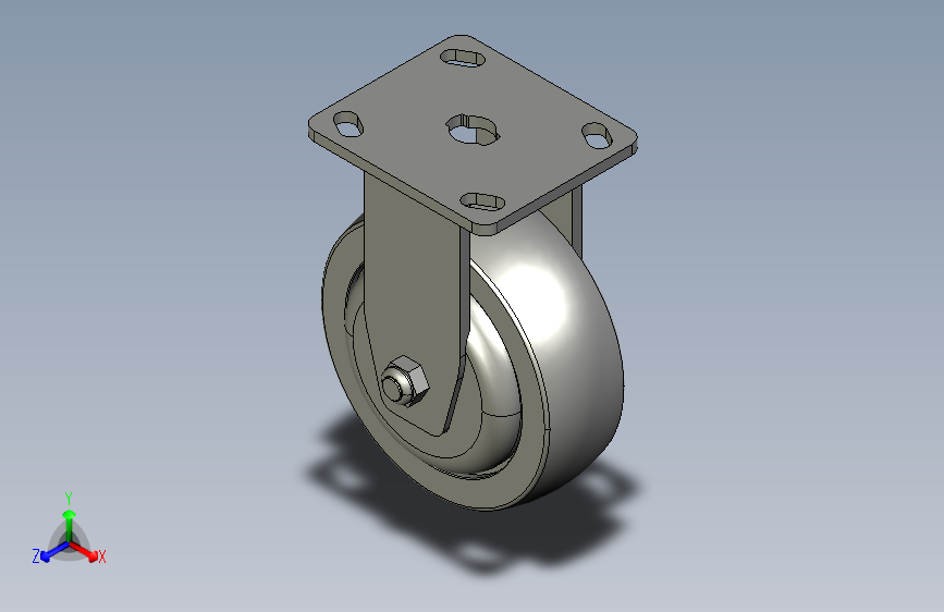 重载型脚轮-固定型_JEB-150