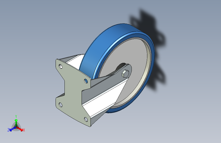 95046_钢板转向轮和脚轮_用于无菌环境-112000501