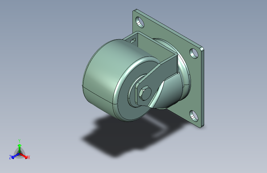 脚轮-重载型-万向型(300～600kg)_L2JDCB75-N