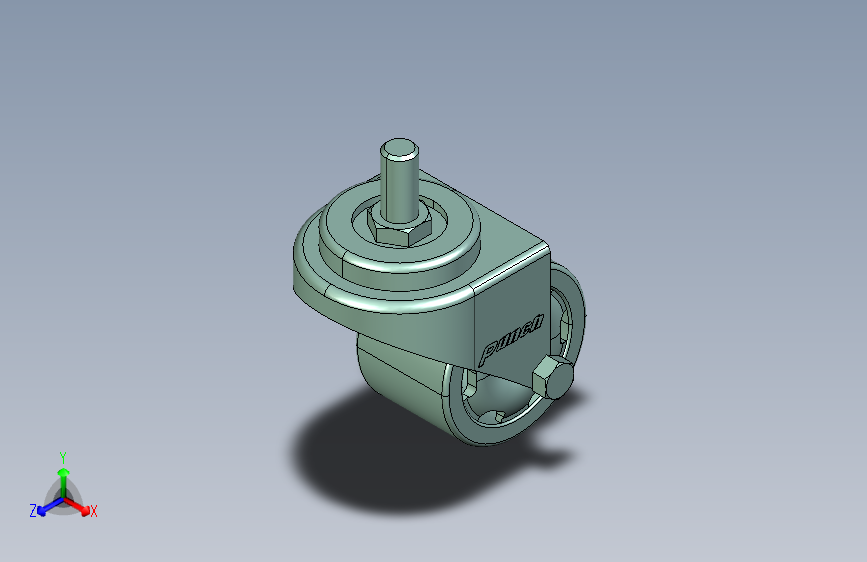 地面组件-脚轮-螺杆型_PACT63