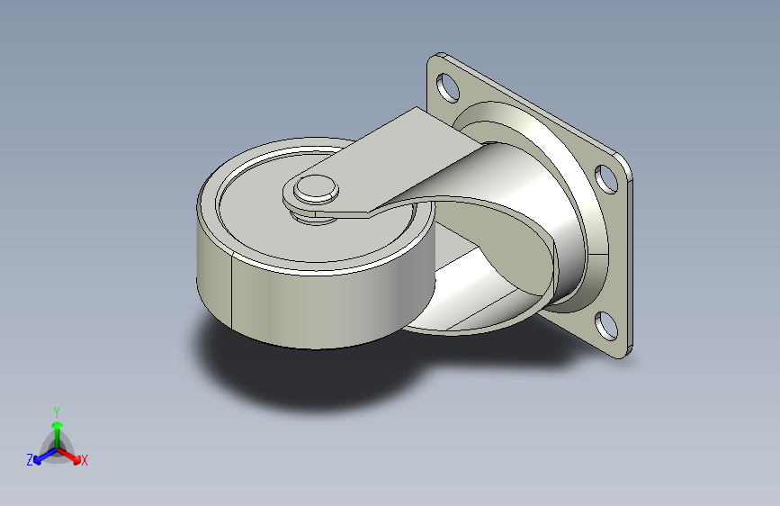 脚轮-轻载平底活动型-无轴承型_KVJG32-R
