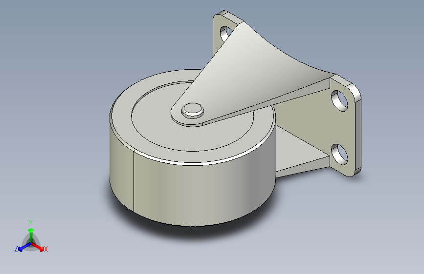 脚轮-轻载固定型-无轴承型_KVTG38-R