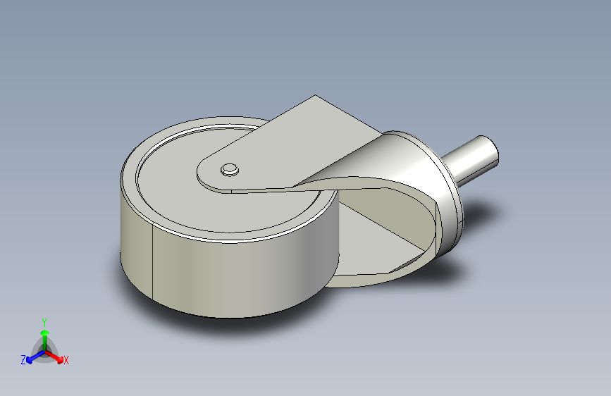 脚轮-轻载丝杠活动型-无轴承型_KVWG50-R