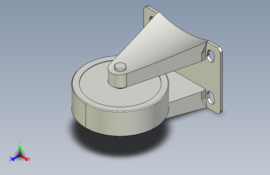 脚轮-轻载固定型_KVTF63-U
