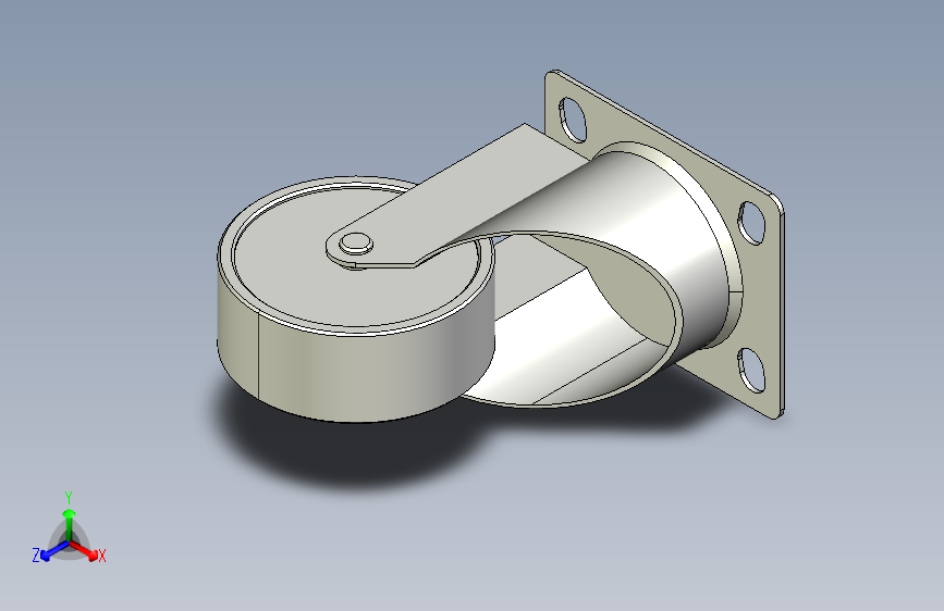 脚轮-轻载平底活动型_KVJF50-U