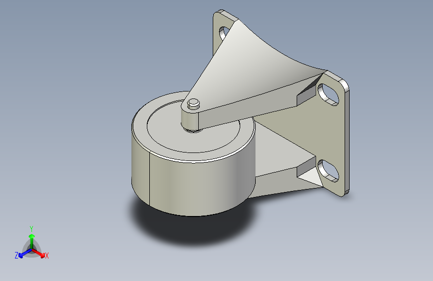 脚轮-中载固定型-带轴承型_KVTL40-P