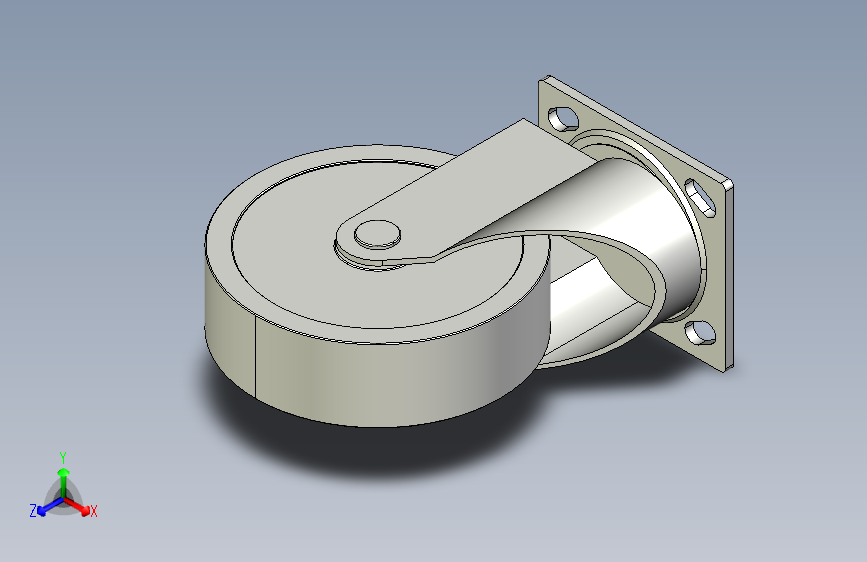 脚轮-重载平底活动型-带轴承型_KVJH150-U