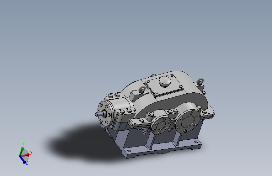 圆锥圆柱二级齿轮减速器