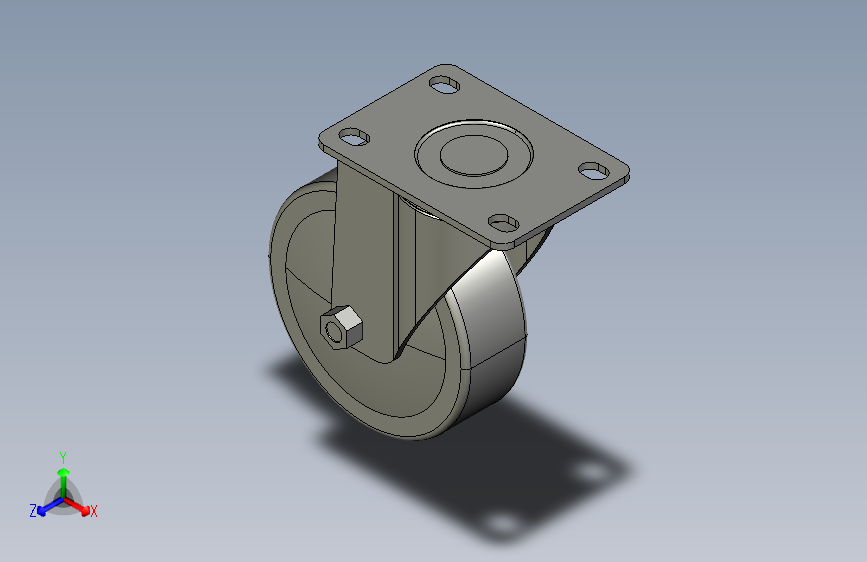 中载型脚轮-万向型_JDA-100