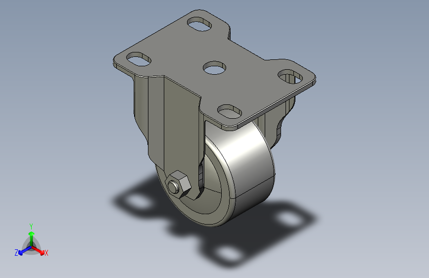 中载型脚轮-固定型_JDB-40
