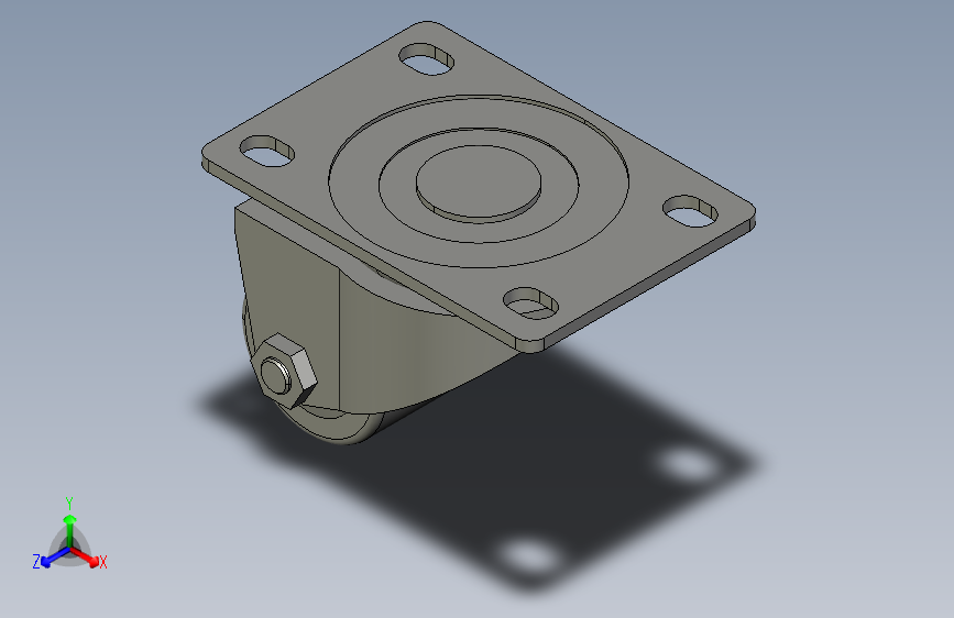 低重心重载型脚轮-万向型_JCA-40